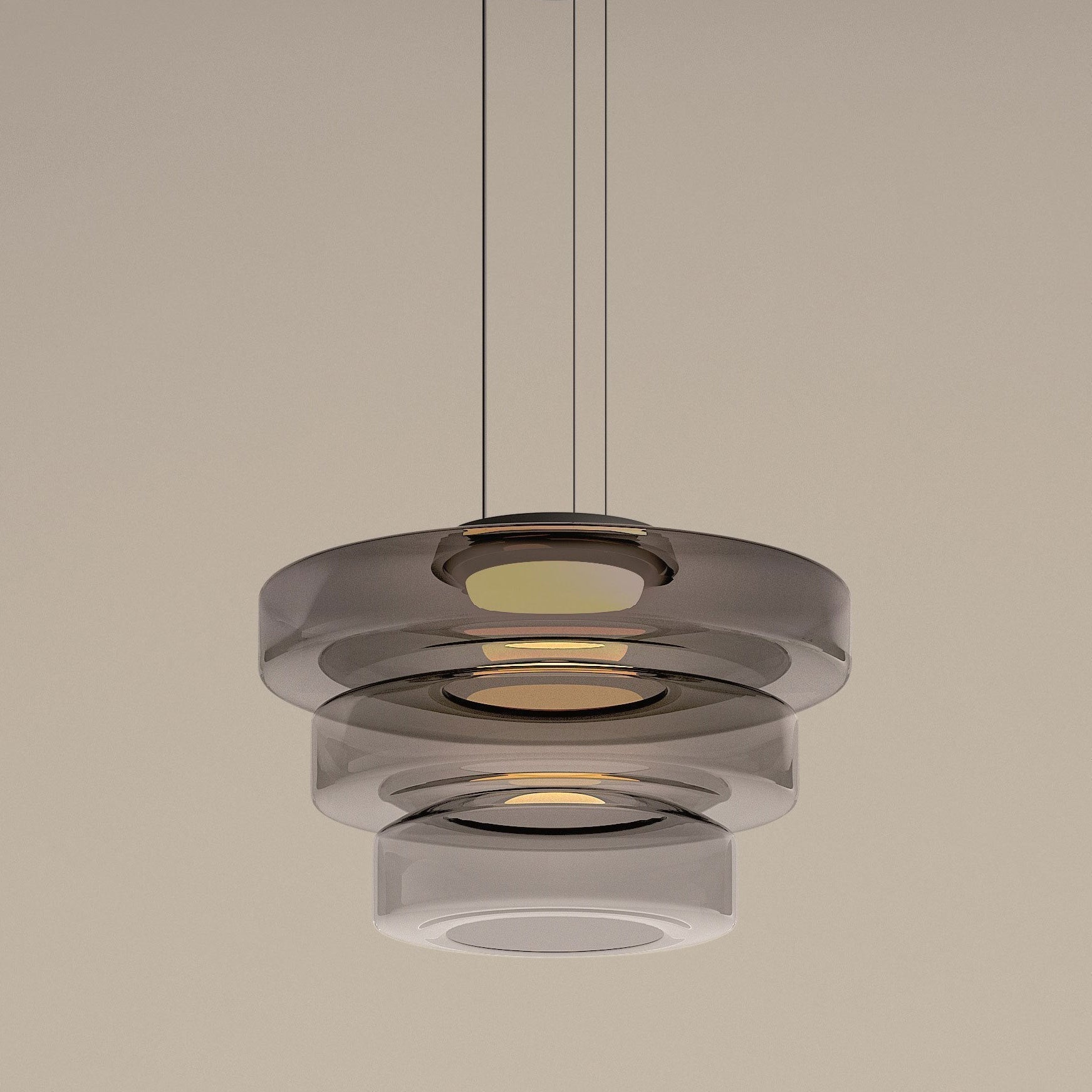 Clario - Suspensions en Verre Modernes | Lampes LED réglables pour intérieurs contemporains