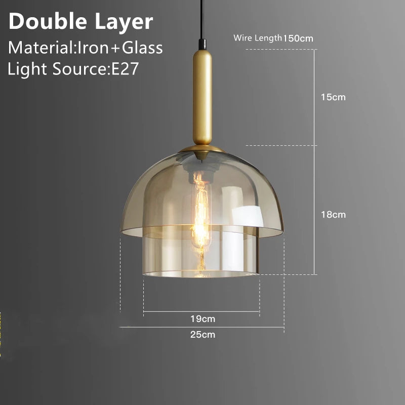 Doma - Luminaires Suspendus en Dôme Modernes | Éclairage pendant contemporain avec câble ajustable