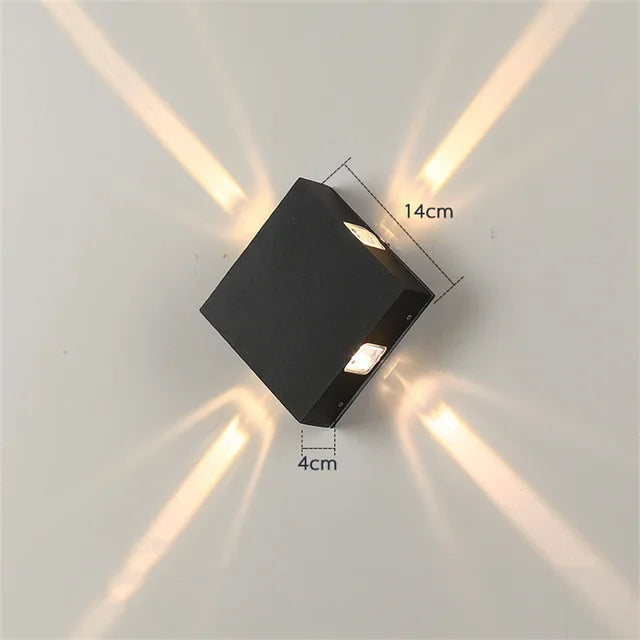 AuraShine - Applique Terra Beam | Éclairage mural LED pour jardin et extérieur