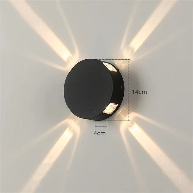 AuraShine - Applique Terra Beam | Éclairage mural LED pour jardin et extérieur
