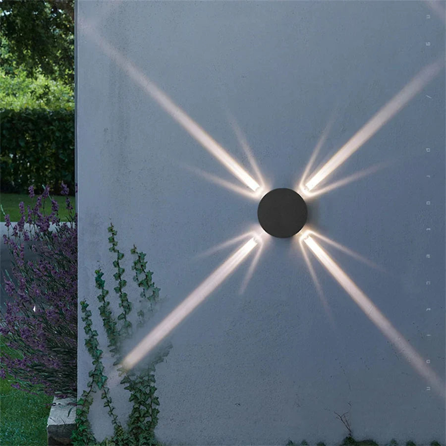 AuraShine - Applique Terra Beam | Éclairage mural LED pour jardin et extérieur
