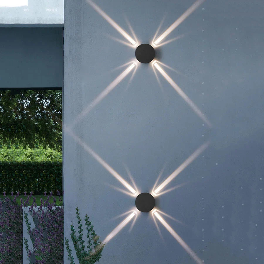 AuraShine - Applique Terra Beam | Éclairage mural LED pour jardin et extérieur