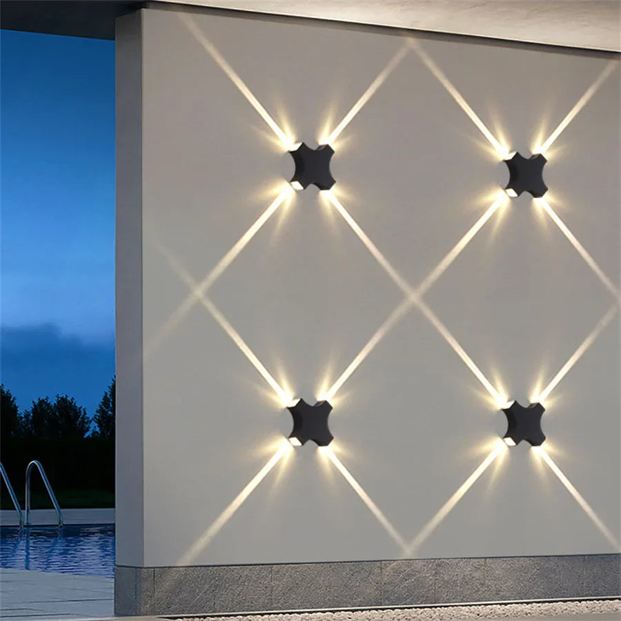 AuraShine - Applique Terra Beam | Éclairage mural LED pour jardin et extérieur