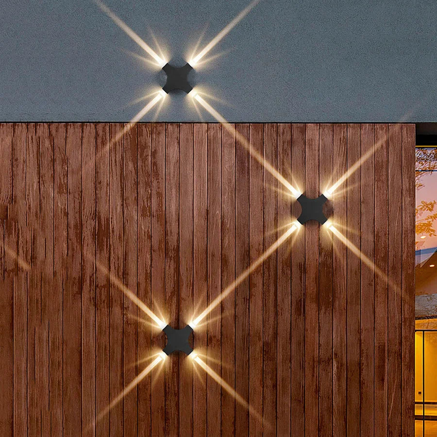 AuraShine - Applique Terra Beam | Éclairage mural LED pour jardin et extérieur