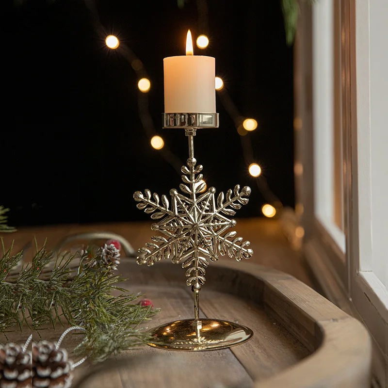 Glow - Support de bougie en forme d'étoile et d'arbre de Noël