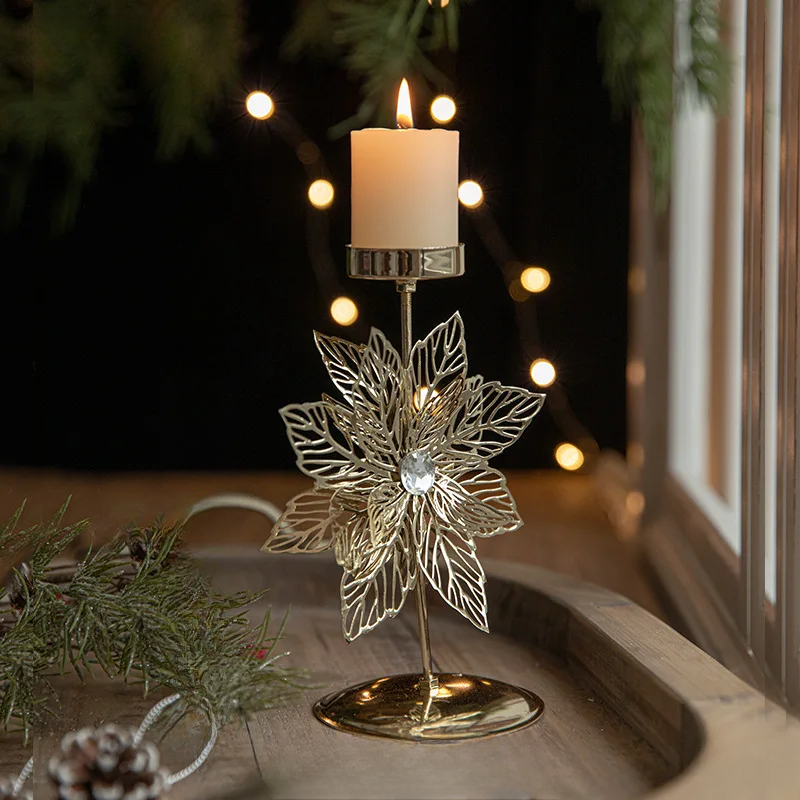 Glow - Support de bougie en forme d'étoile et d'arbre de Noël