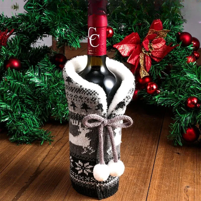 Réchauffeur de vin - Housse de bouteille de vin pour Noël
