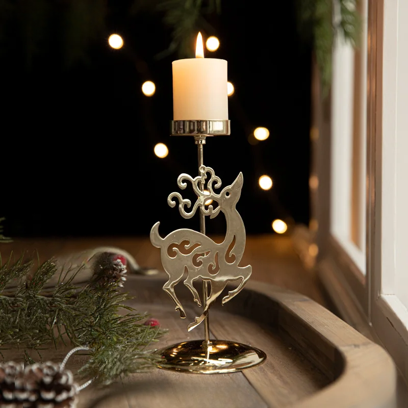 Glow - Support de bougie en forme d'étoile et d'arbre de Noël