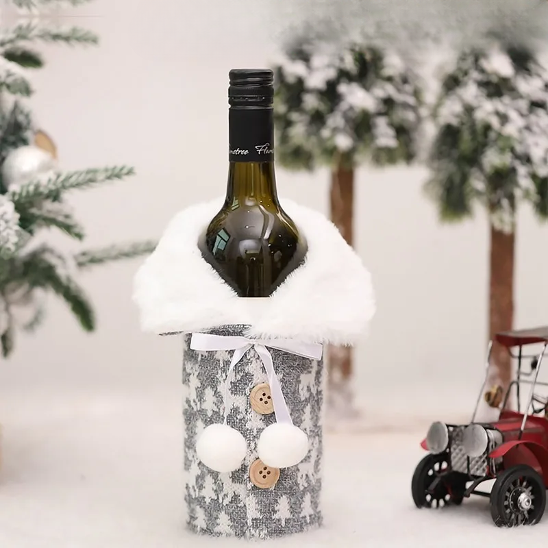Réchauffeur de vin - Housse de bouteille de vin pour Noël