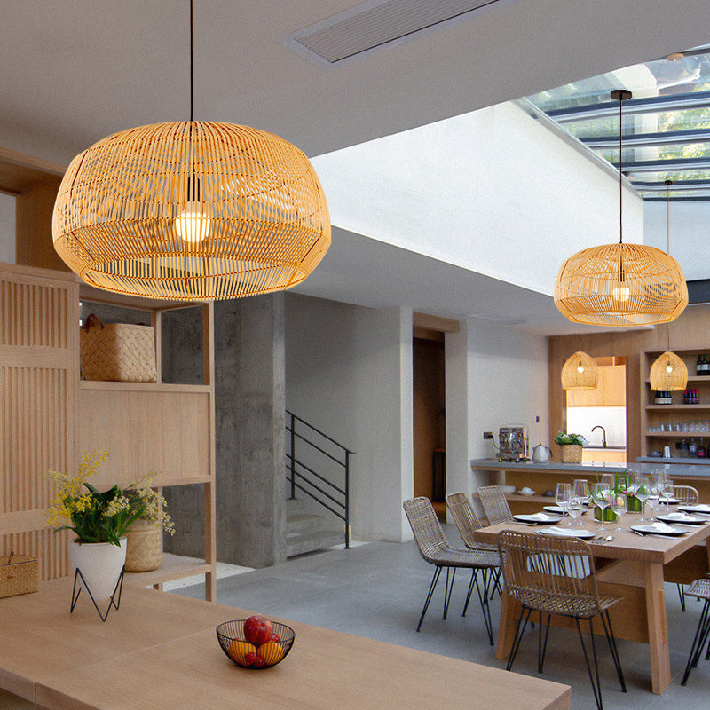 Bambooria - Luminaires Suspendus en Rotin | Éclairage contemporain en bambou naturel fait main