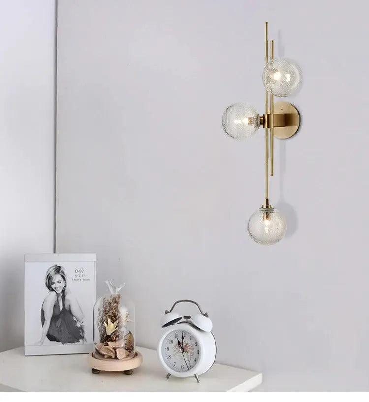 Nordiva - Lumière Murale Nordique Moderne | Abat-jour en verre transparent et vert