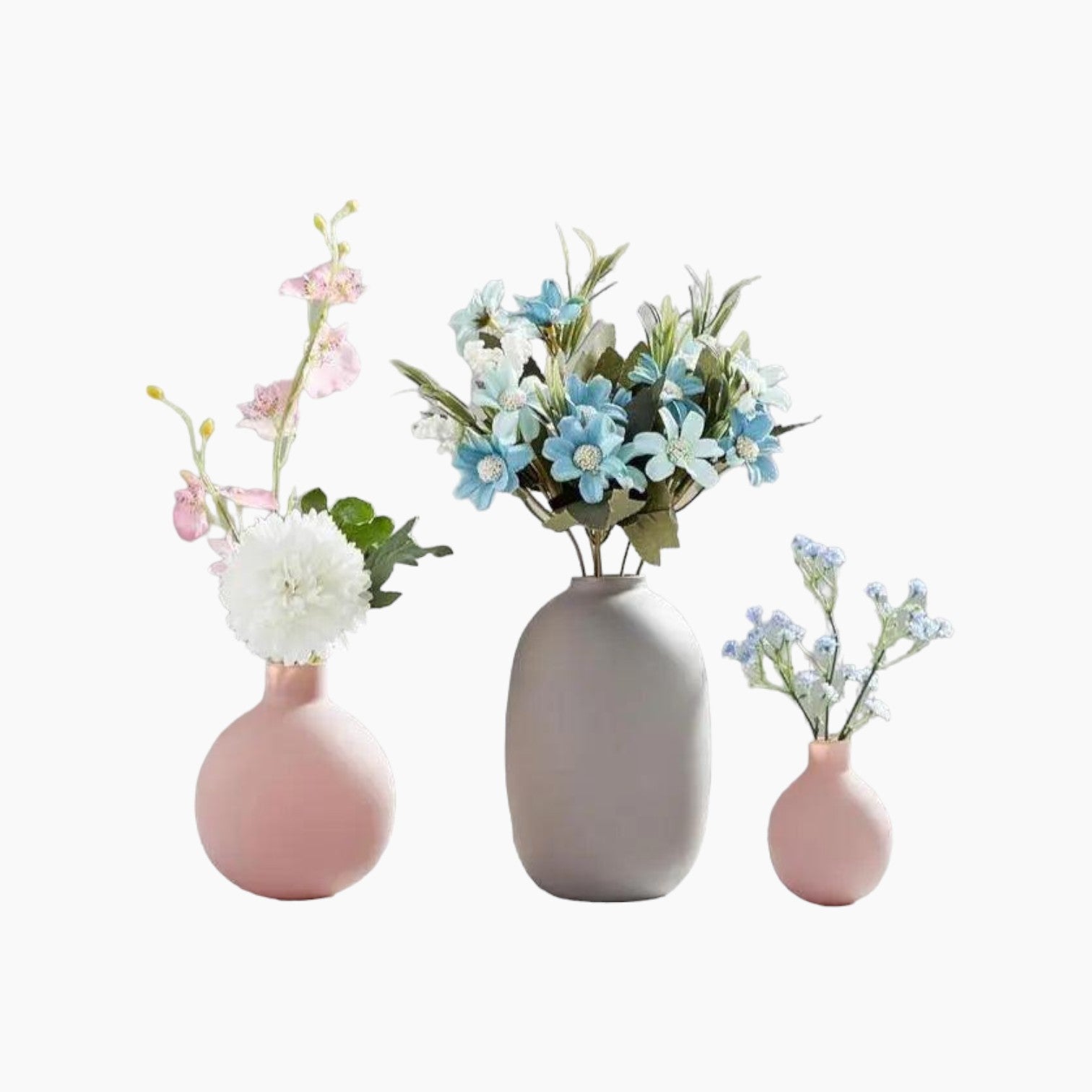 Collection de Vases en Céramique Modernes | Décoration Intérieure Élégante Minimaliste Multicolore