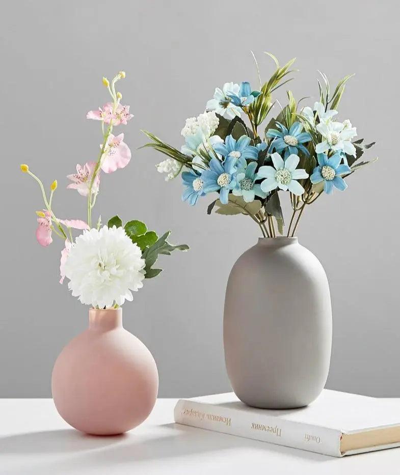 Collection de Vases en Céramique Modernes | Décoration Intérieure Élégante Minimaliste Multicolore