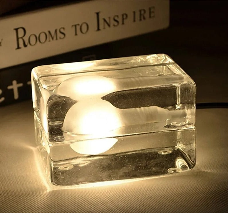 Lampe de table transparente - Cristal clair