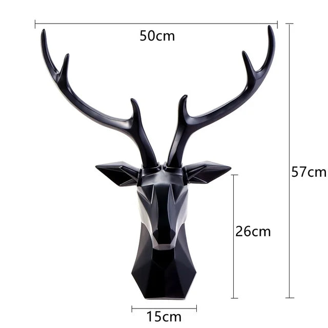 MajesticStag - Statue 3D de tête de cerf