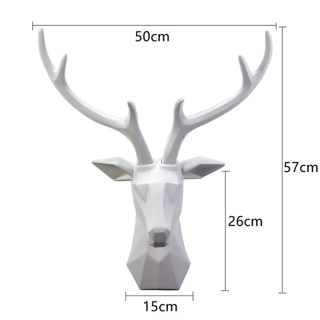 MajesticStag - Statue 3D de tête de cerf