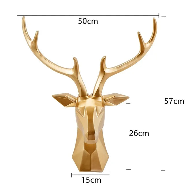 MajesticStag - Statue 3D de tête de cerf