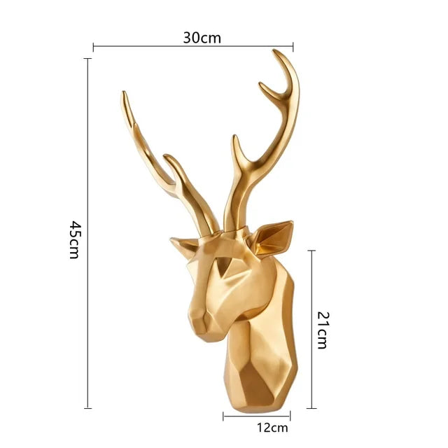 MajesticStag - Statue 3D de tête de cerf