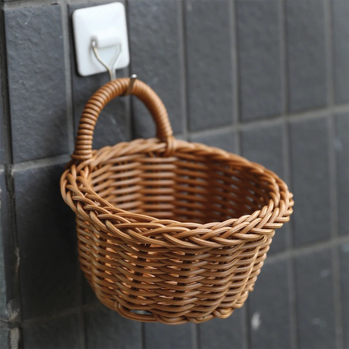 Paniers suspendus tissés à la main | Solutions de stockage artisanales