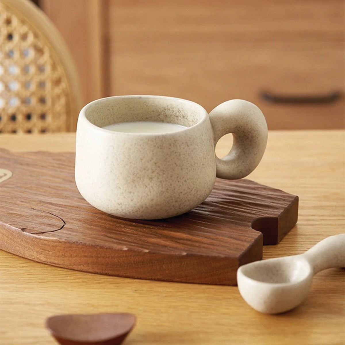 Mugs en pierre faits main Louv | Vaisselle en céramique unique
