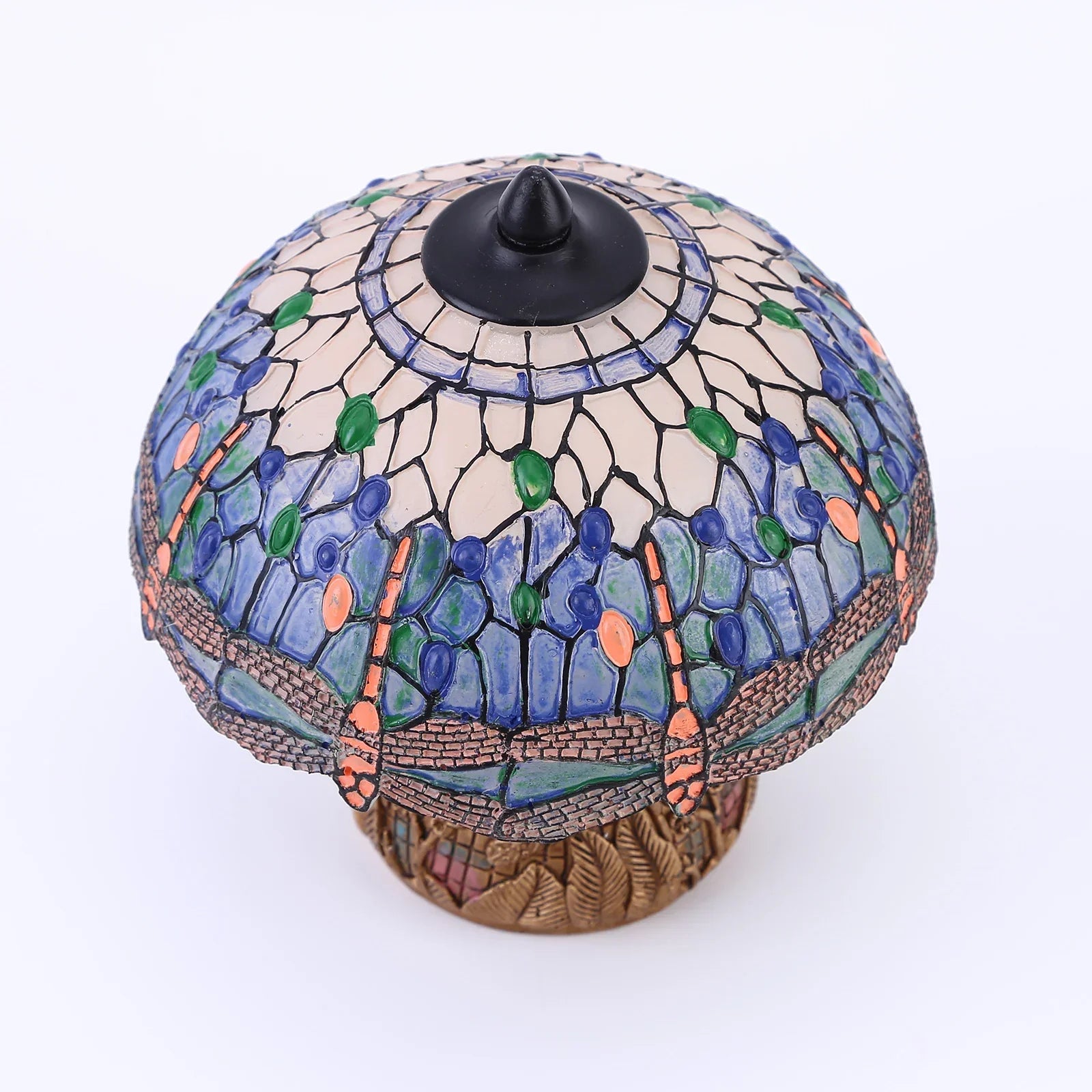 LuxeVintage - Lampe en verre teinté libellule