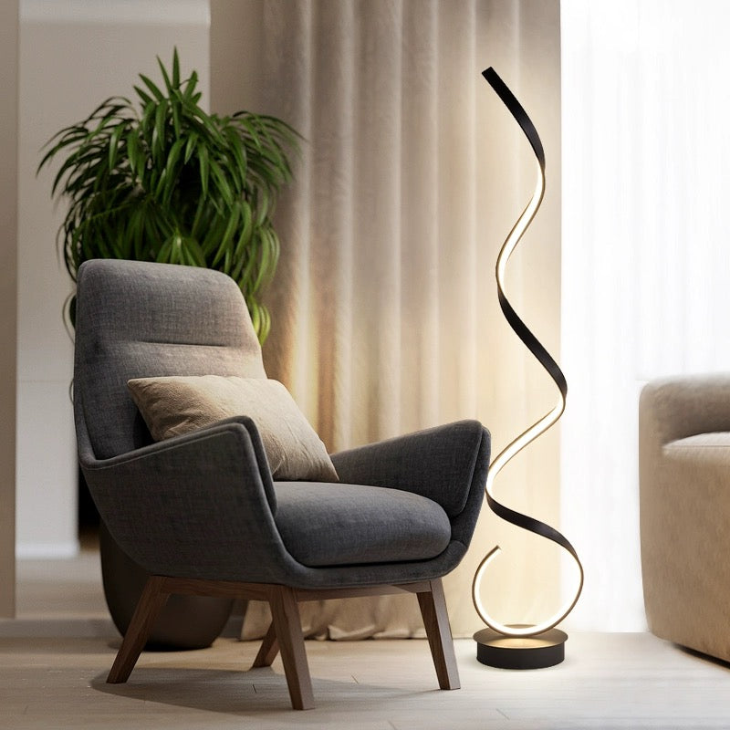 Lampadaire Courbé | Éclairage Moderne Stylé