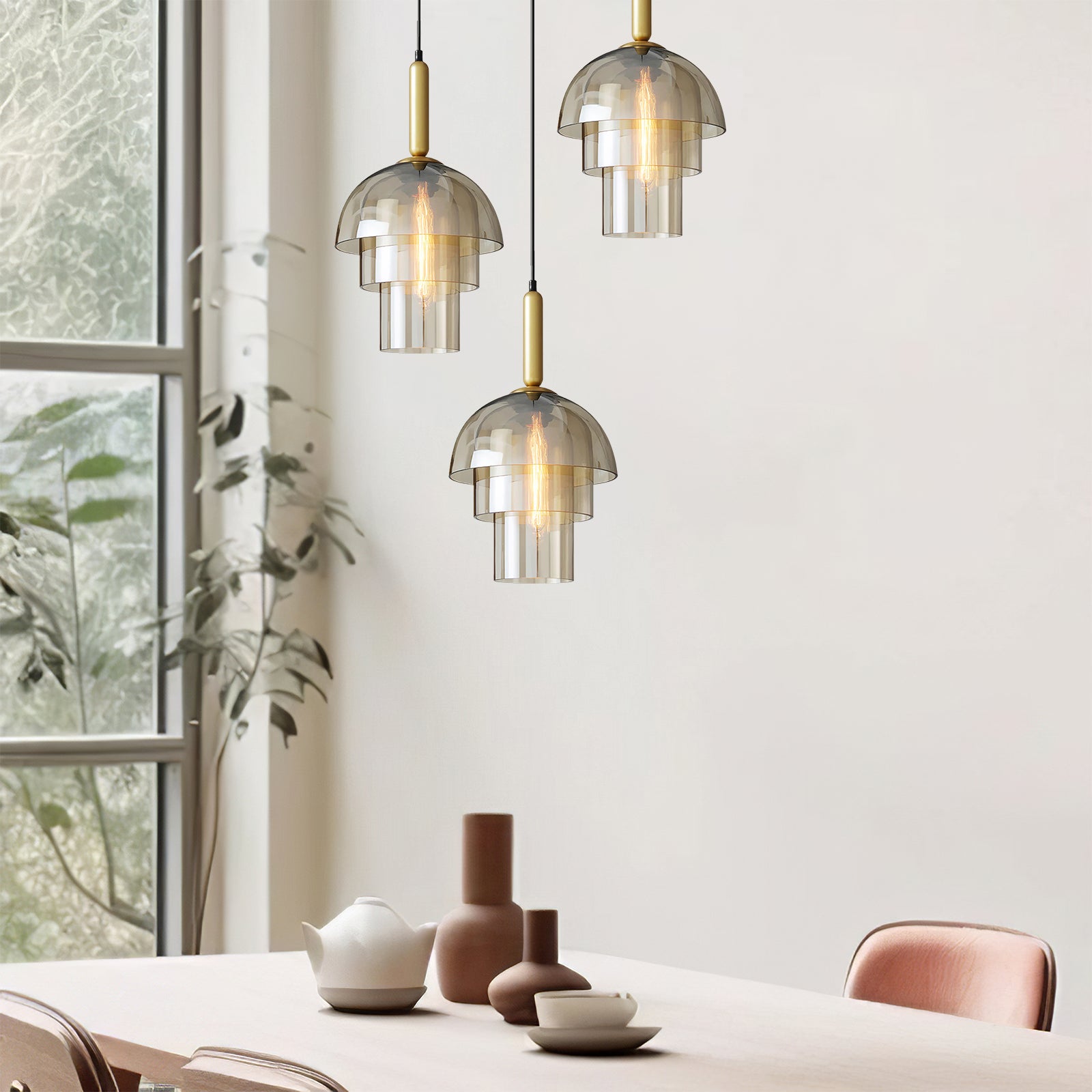 Doma - Luminaires Suspendus en Dôme Modernes | Éclairage pendant contemporain avec câble ajustable