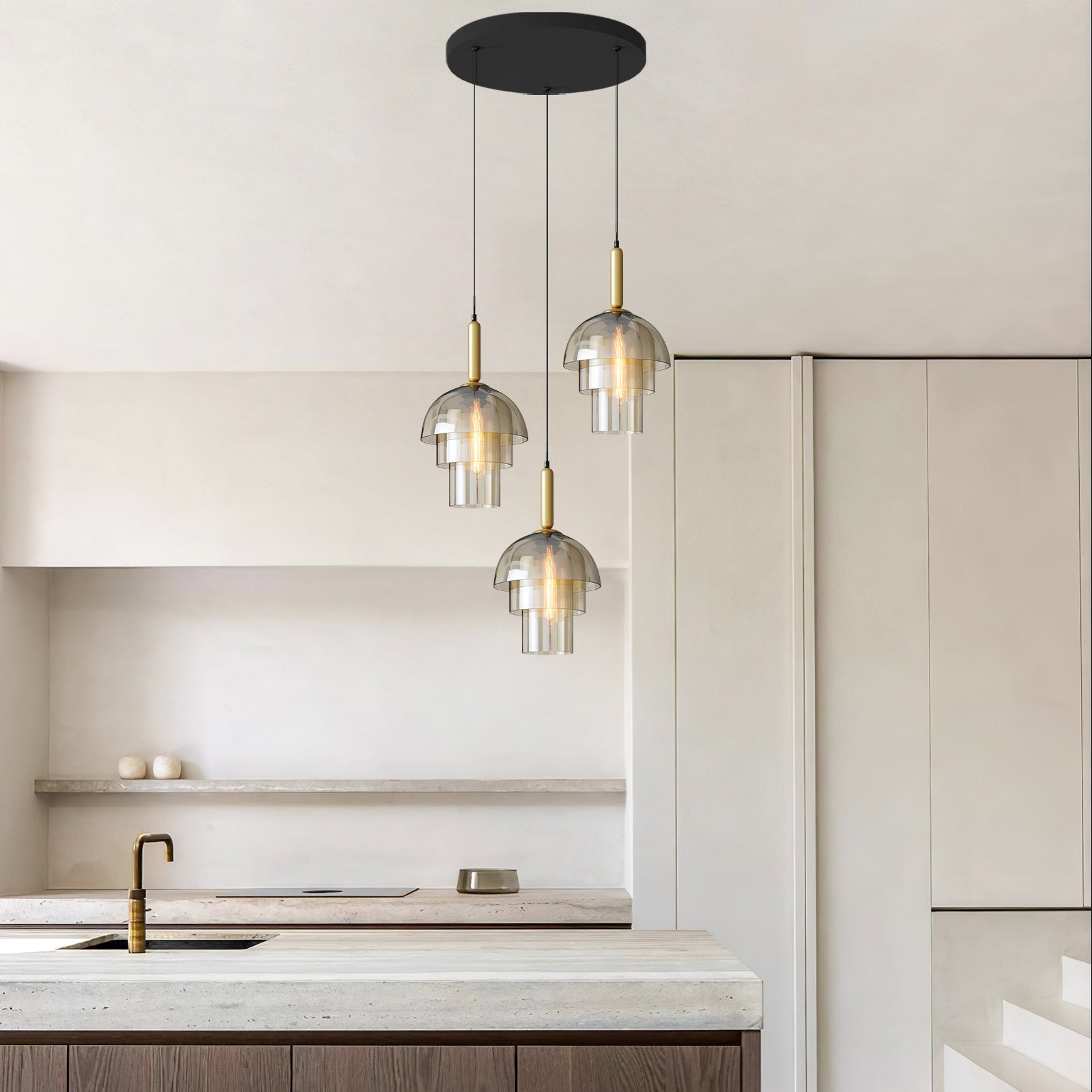 Doma - Luminaires Suspendus en Dôme Modernes | Éclairage pendant contemporain avec câble ajustable