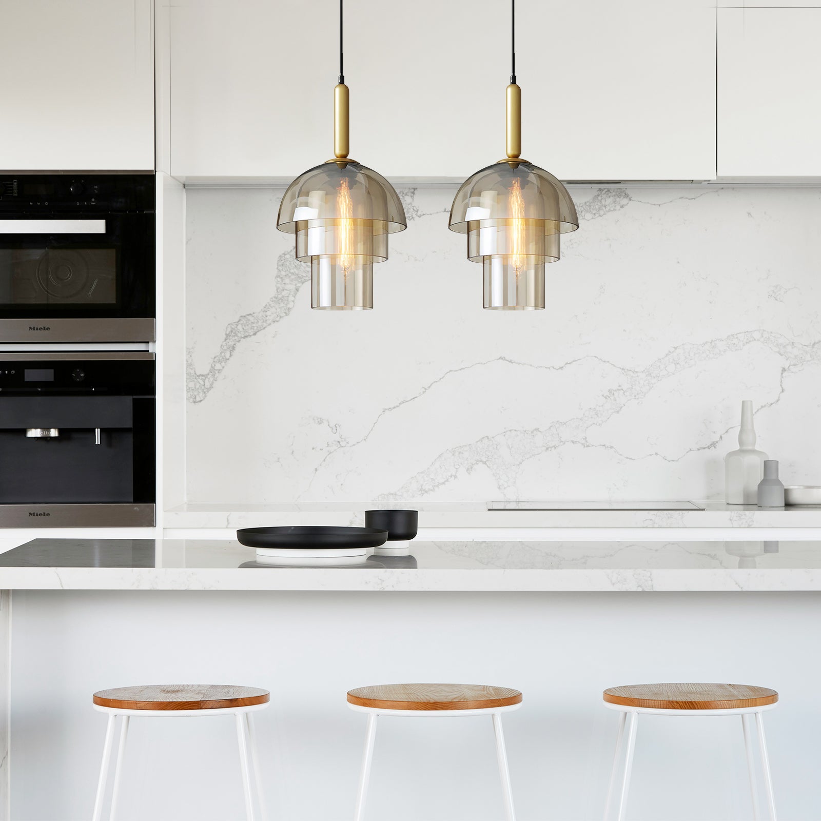 Doma - Luminaires Suspendus en Dôme Modernes | Éclairage pendant contemporain avec câble ajustable