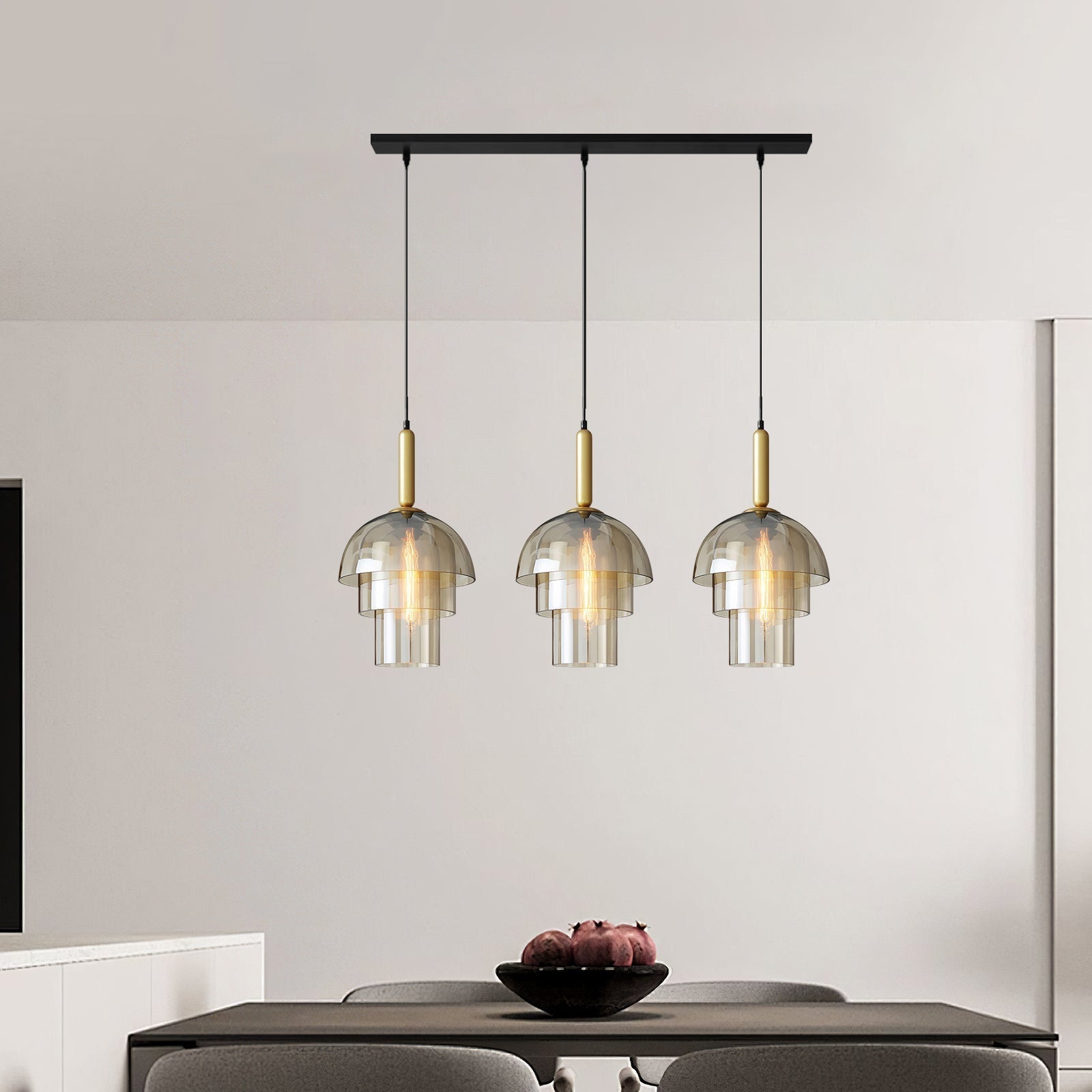 Doma - Luminaires Suspendus en Dôme Modernes | Éclairage pendant contemporain avec câble ajustable