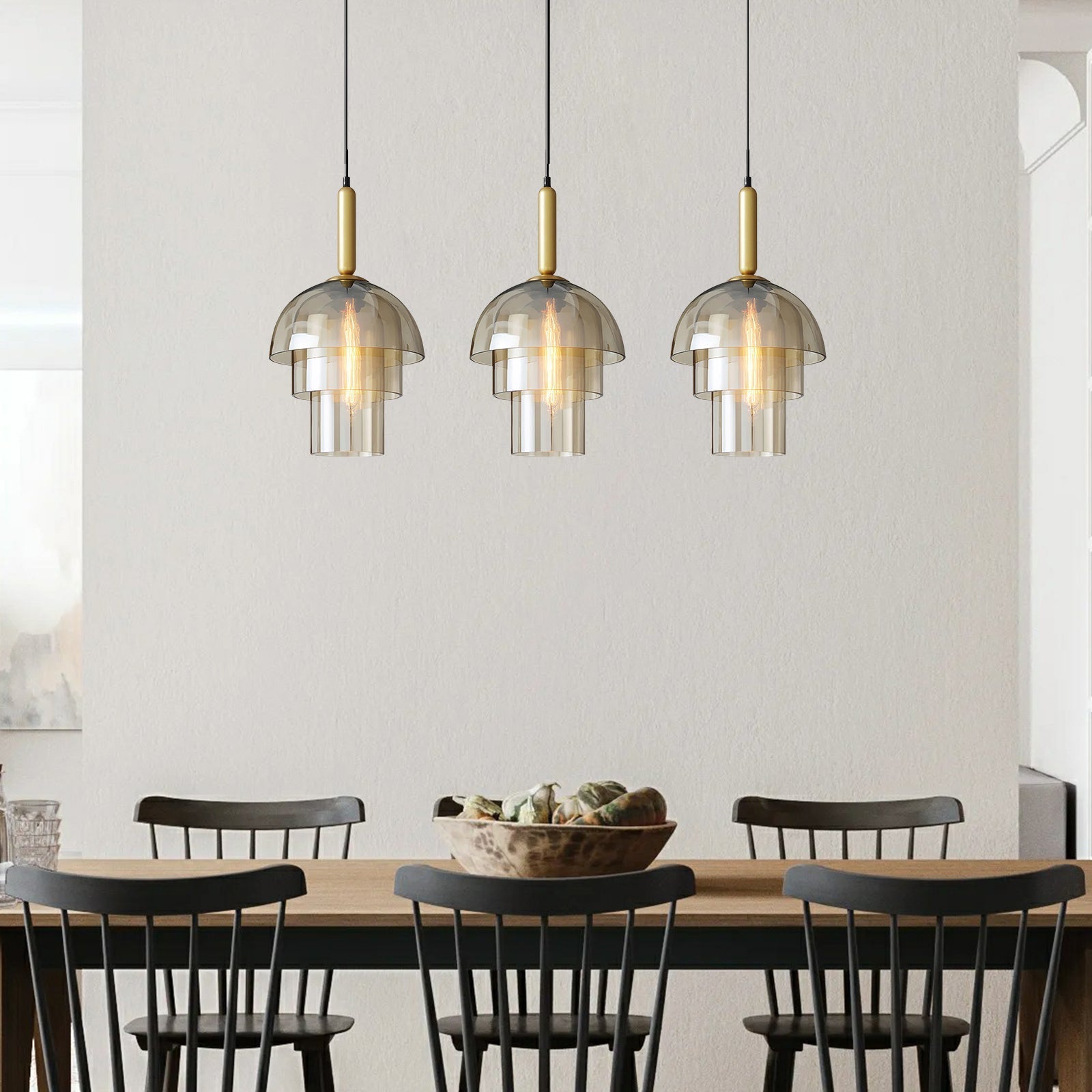 Doma - Luminaires Suspendus en Dôme Modernes | Éclairage pendant contemporain avec câble ajustable