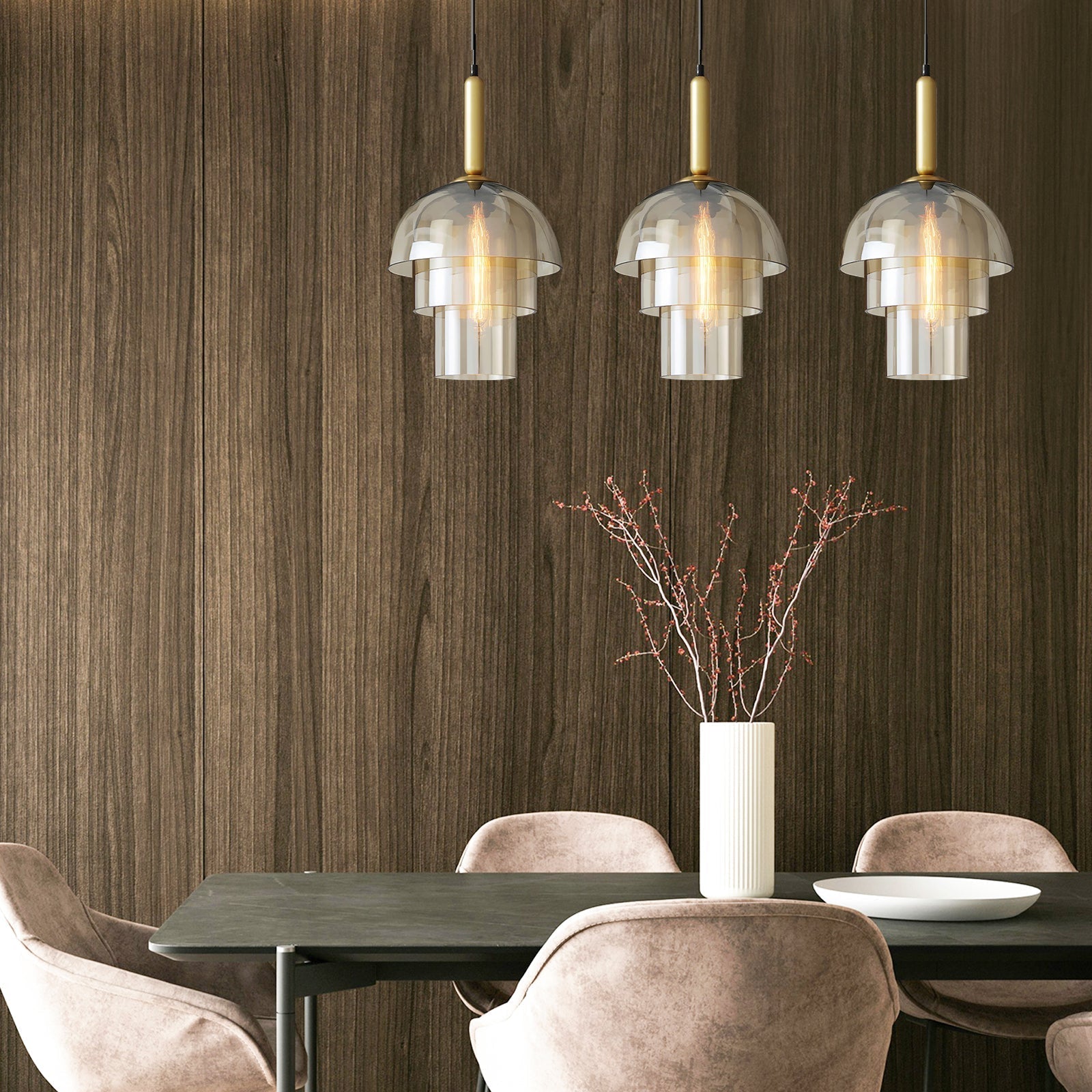 Doma - Luminaires Suspendus en Dôme Modernes | Éclairage pendant contemporain avec câble ajustable