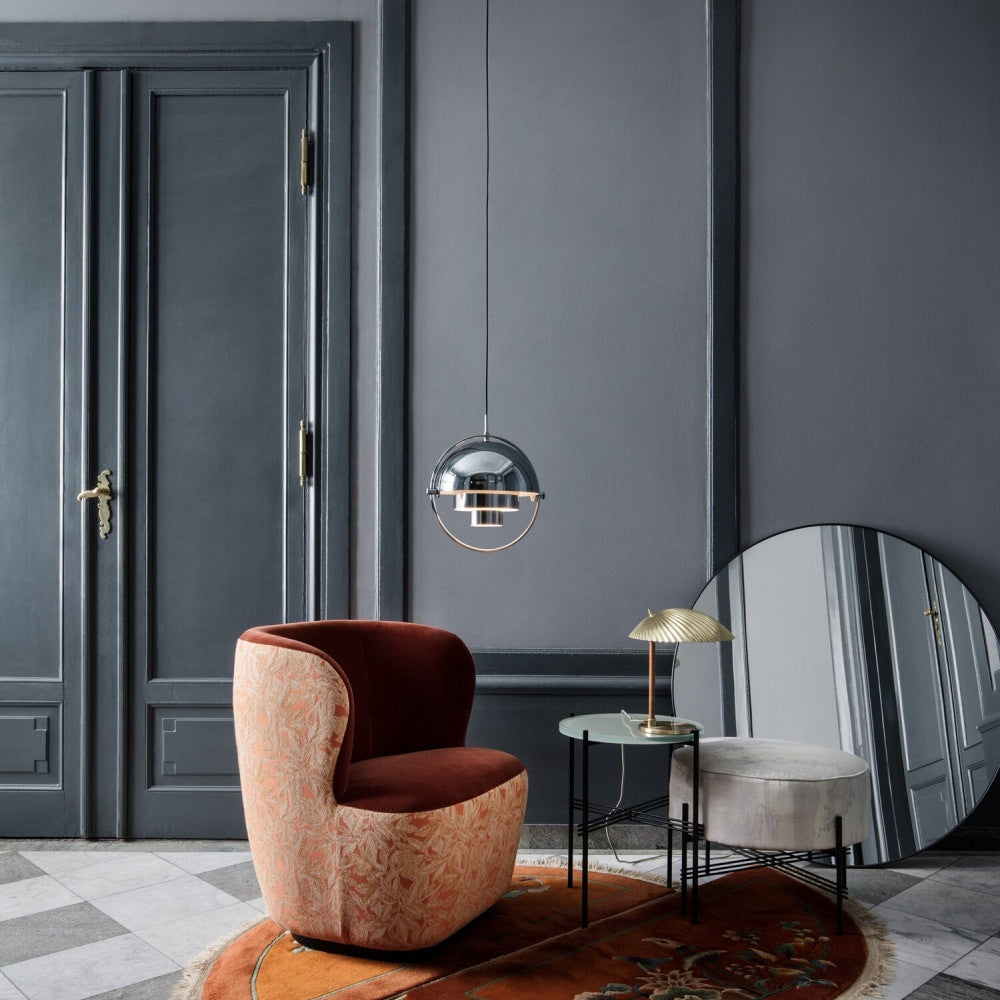 Chromea - Luminaires Suspendus Modernes | Verre et fer avec douille E27 plaquée chrome