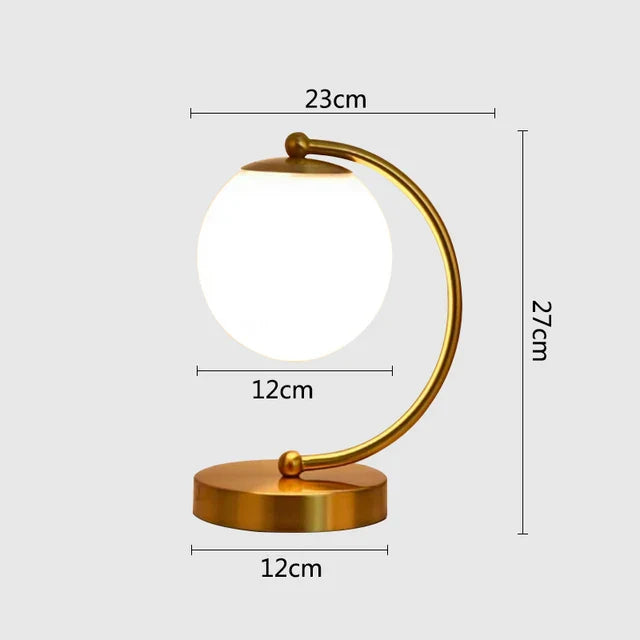 LuminaRing - Lampe en verre nordique en forme de boule