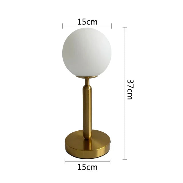 LuminaRing - Lampe en verre nordique en forme de boule