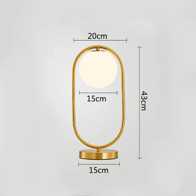 LuminaRing - Lampe en verre nordique en forme de boule