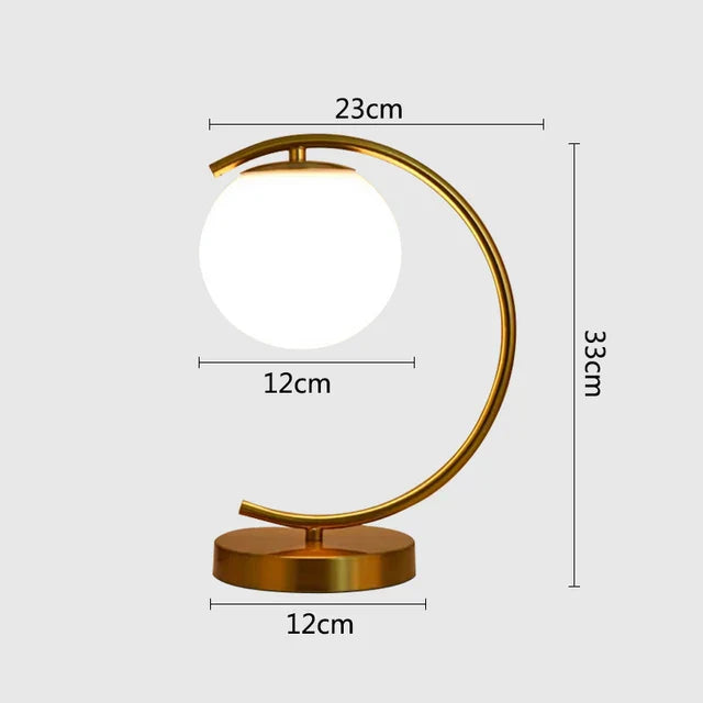 LuminaRing - Lampe en verre nordique en forme de boule