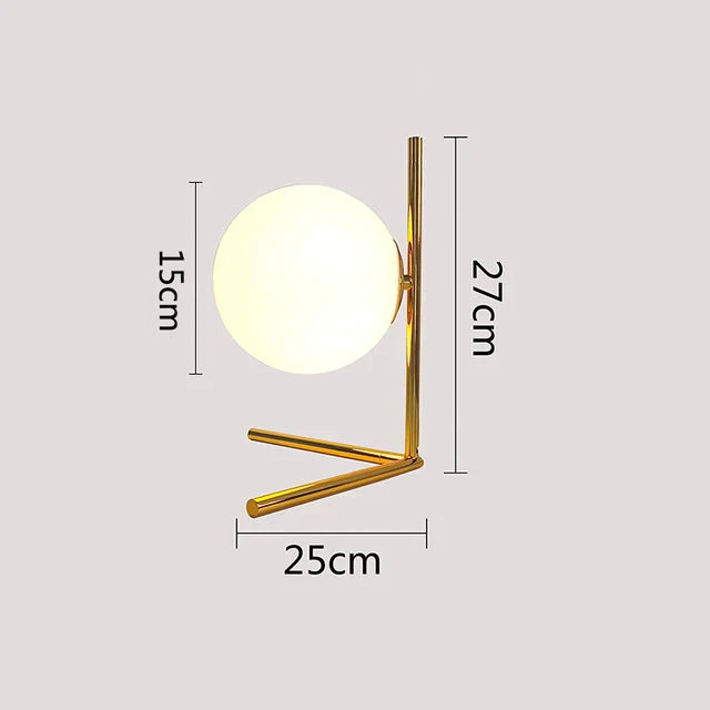 LuminaRing - Lampe en verre nordique en forme de boule