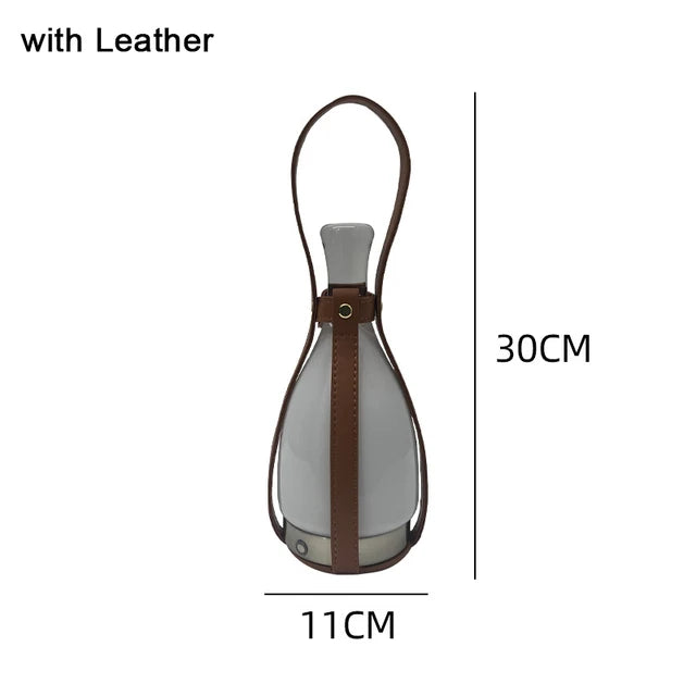 Lampe Nordique en CuirLuxe - Bouteille
