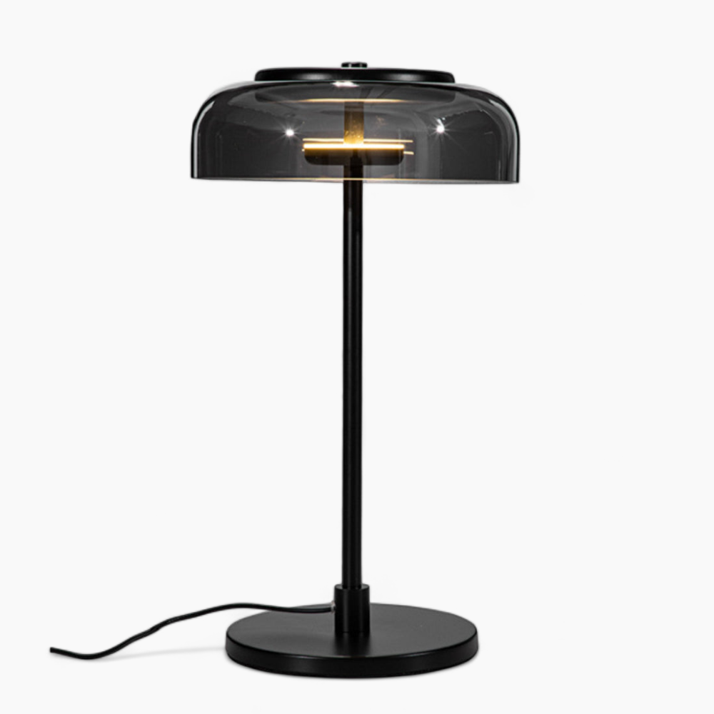 Lampe en verre nordique élégante | Lumière de table moderne pour table de chevet