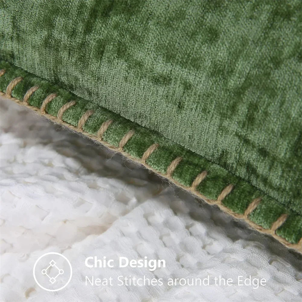 LuminaLuxe - Housse de coussin en chenille