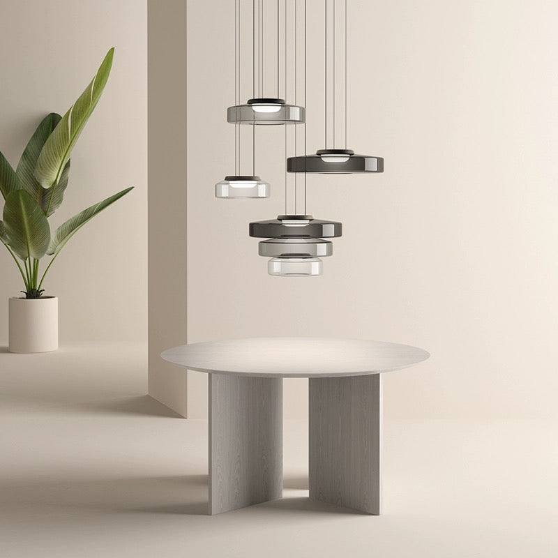 Clario - Suspensions en Verre Modernes | Lampes LED réglables pour intérieurs contemporains