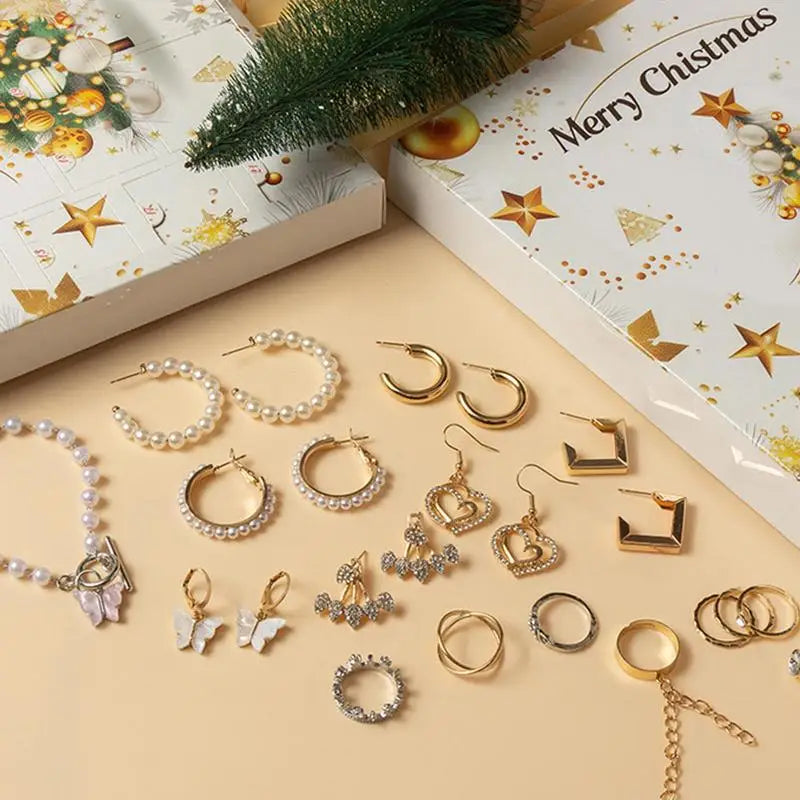 Parure de bijoux pour filles | Colliers et bagues festifs 3