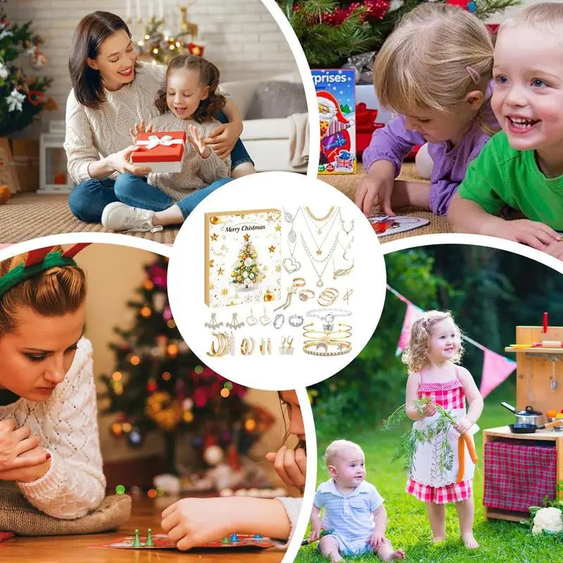 Parure de bijoux pour filles | Colliers et bagues festifs 4