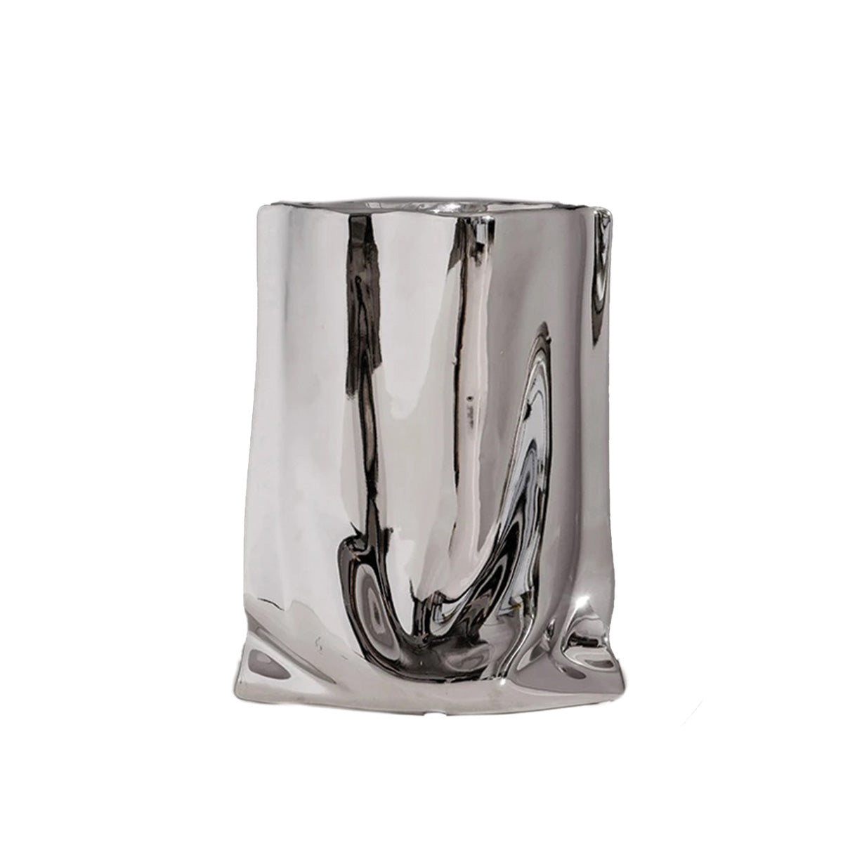 Vase à Fleurs Plissé | Décor Contemporain, Idéal pour Toute Pièce