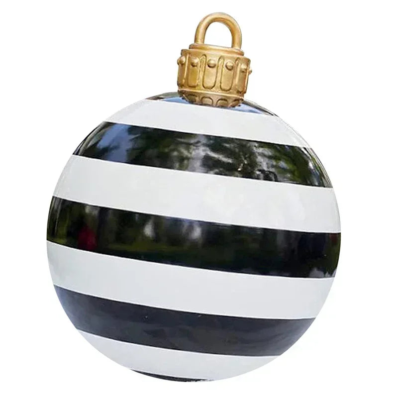 Ornement de jardin | énorme boule de Noël gonflable en PVC
