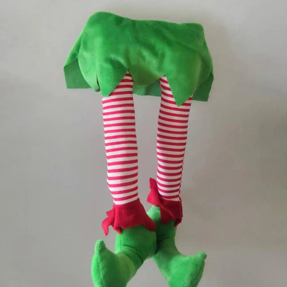 Jambes de lutin - Jambes de lutin en peluche pour décorations de Noël
