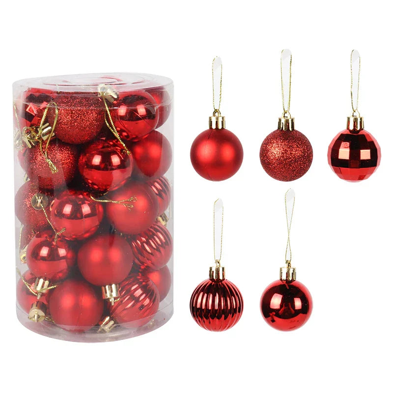 Ornement pour sapin de Noël - Ensemble de boules vibrantes