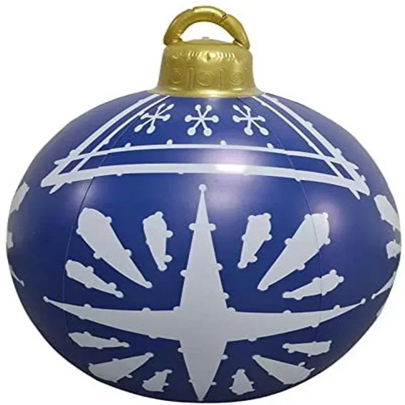 Ornement de jardin | énorme boule de Noël gonflable en PVC