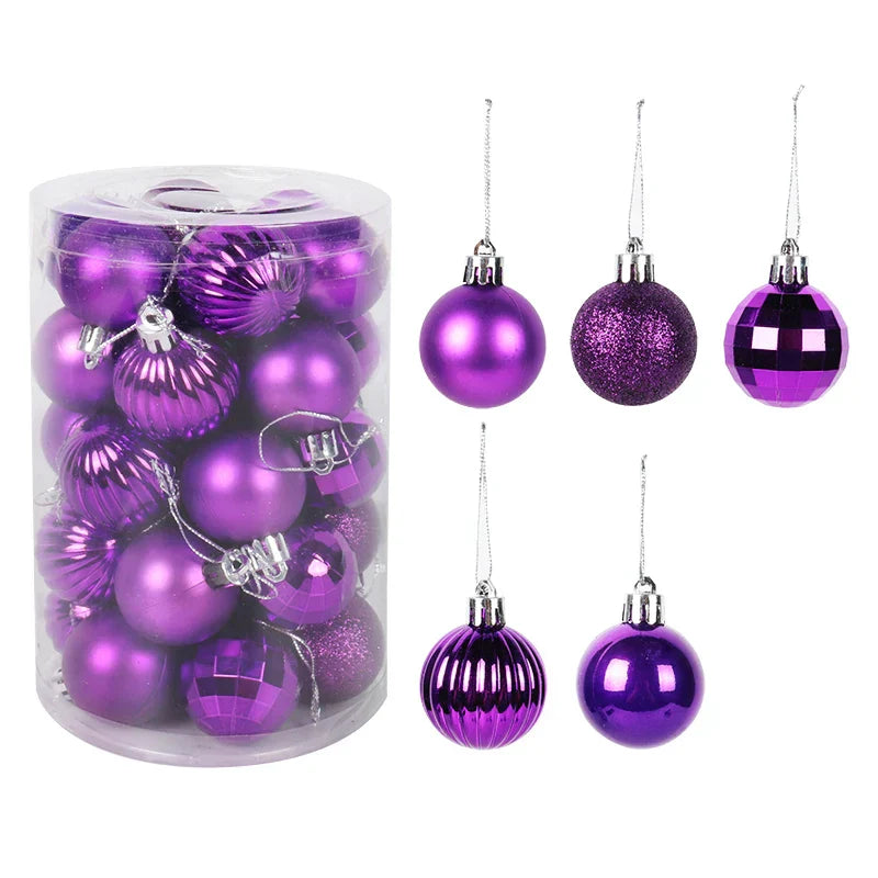 Ornement pour sapin de Noël - Ensemble de boules vibrantes